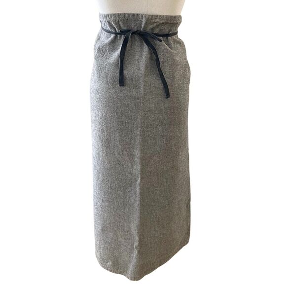 Vintage MM6 Maison Margiela Gray Denim Skirt Wrap Late 90s Early Y2K, Rare! - Picture 2 of 10